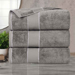 Niles Egyptian Giza Cotton Plush Thick Absorbent Bath Towel Set of 3 - Bath Towel by Superior