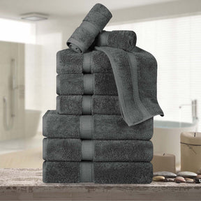 Madison Egyptian Cotton Pile Plush Heavyweight 9 Piece Towel Set