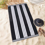 Striped Extra Large Oversized Absorbent Quick Dry Cotton Beach Towel - Beach Towel by Superior