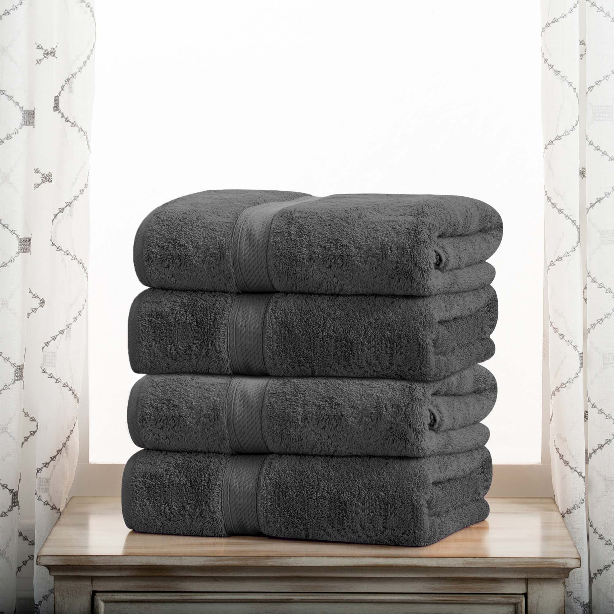 Madison Egyptian Cotton Pile Heavyweight 4 Piece Bath Towel Set - Bath Towel by Superior