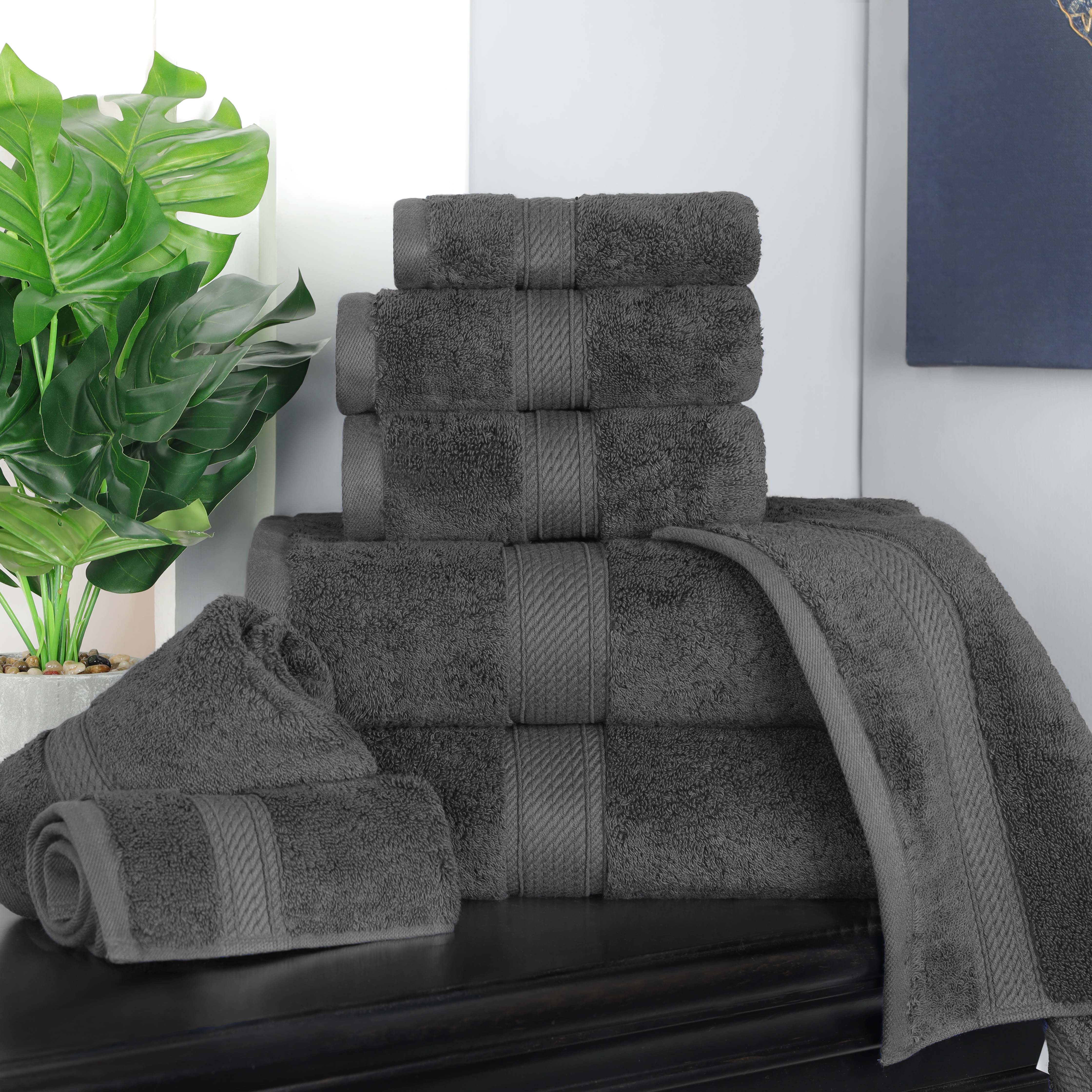 Madison Egyptian Cotton Pile Plush Heavyweight 8 Piece Towel Set - Towel Set by Superior