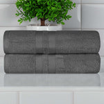 Ultra-Soft Cotton Solid Medium Weight Absorbent Bath Towel Set of 2 - Towel Set by Superior