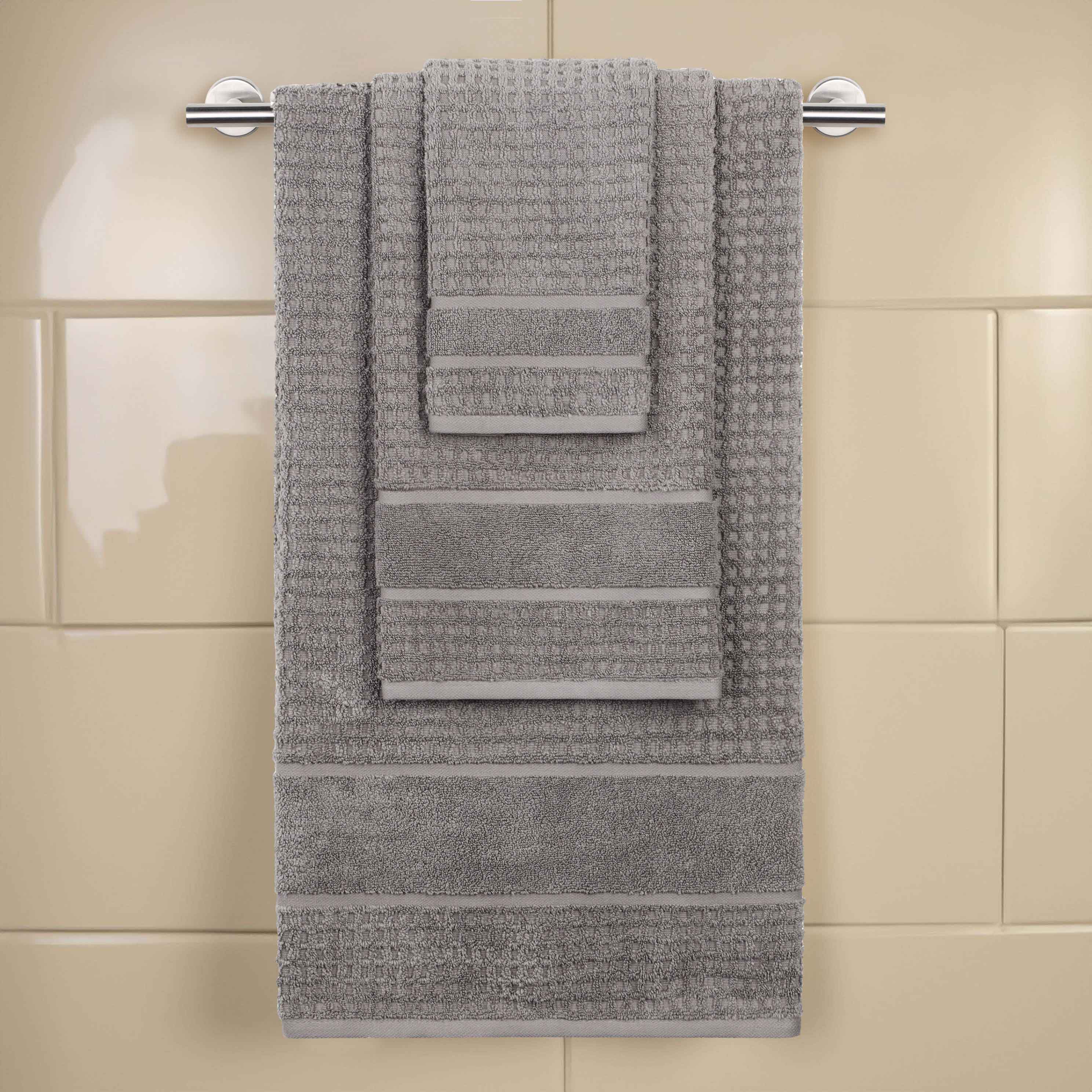 Napa Zero Twist Cotton Solid Waffle Honeycomb 3 Piece Towel Set - Towel Set by Superior