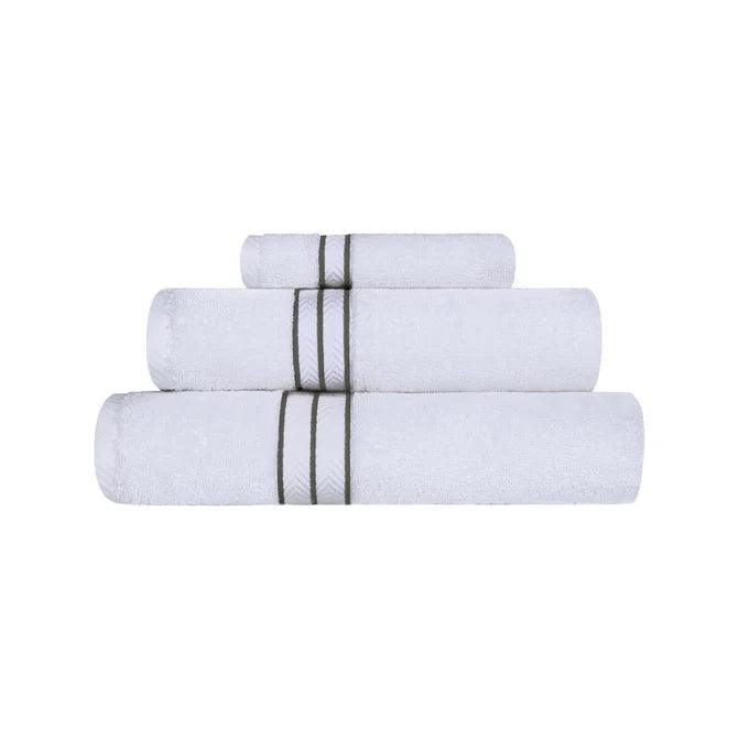 Ultra-Plush Turkish Cotton Absorbent Solid Assorted 3 Piece Towel Set - Towel Set by Superior - Superior 