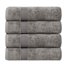 Heritage Egyptian Cotton Plush Absorbent Luxury Bath Towel Set of 4