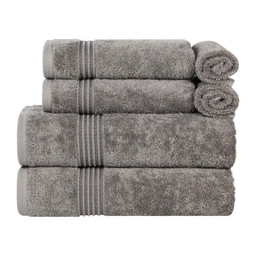 Heritage Egyptian Cotton Plush Absorbent Luxury 6 Piece Towel Set