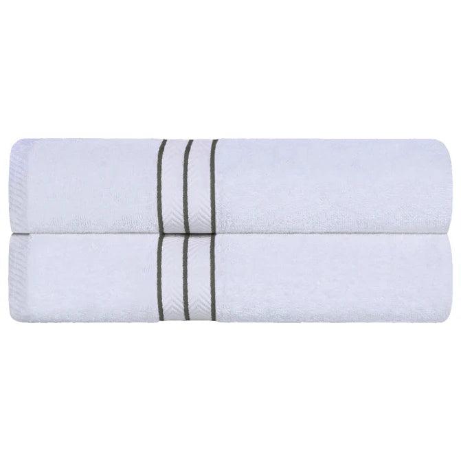 Ultra Plush Turkish Cotton Absorbent Solid 2 Piece Bath Sheet Set - Bath Sheet by Superior - Superior 