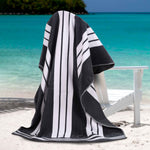 Striped Extra Large Oversized Absorbent Quick Dry Cotton Beach Towel - Beach Towel by Superior