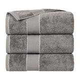 Niles Egyptian Giza Cotton Plush Thick Absorbent Bath Towel Set of 3 - Bath Towel by Superior