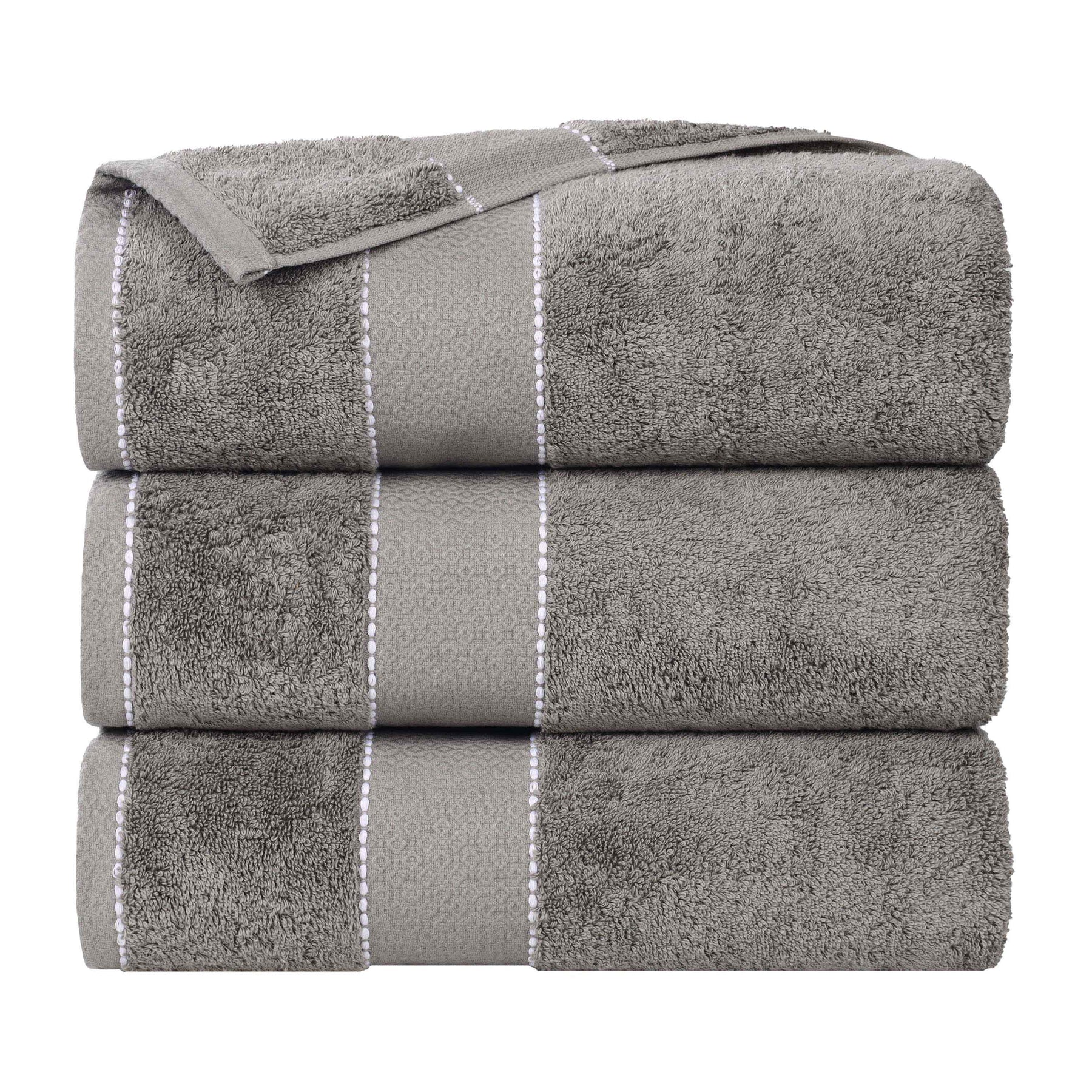 Niles Egyptian Giza Cotton Plush Thick Absorbent Bath Towel Set of 3