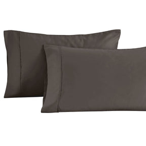 Cotton Blend Solid Pillowcases, Set of 2