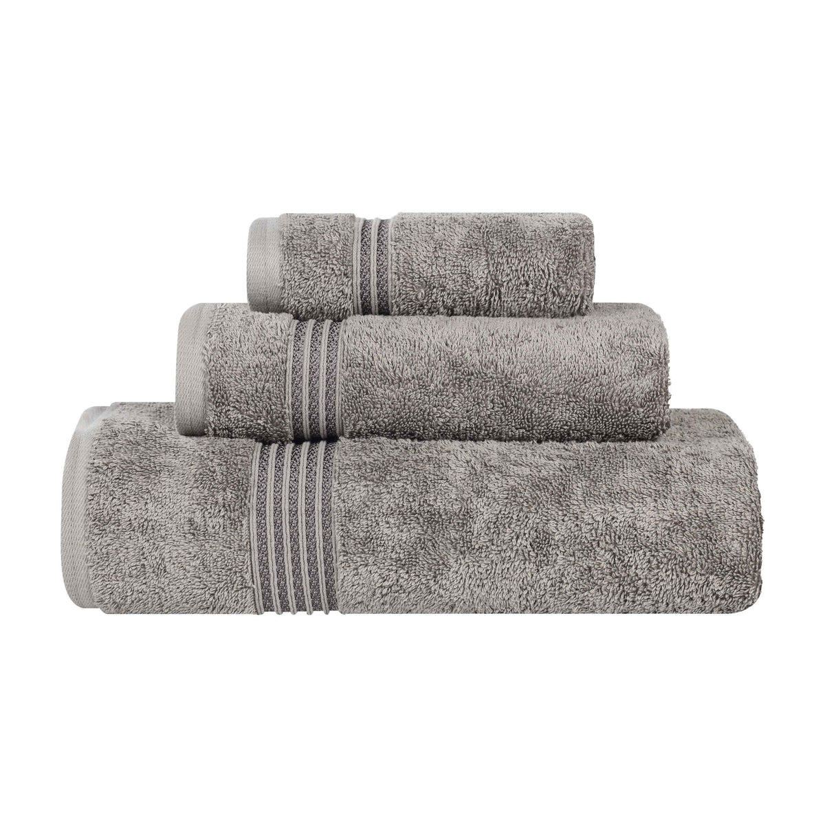 Heritage Egyptian Cotton Plush 3 Piece Absorbent Luxury Towel Set