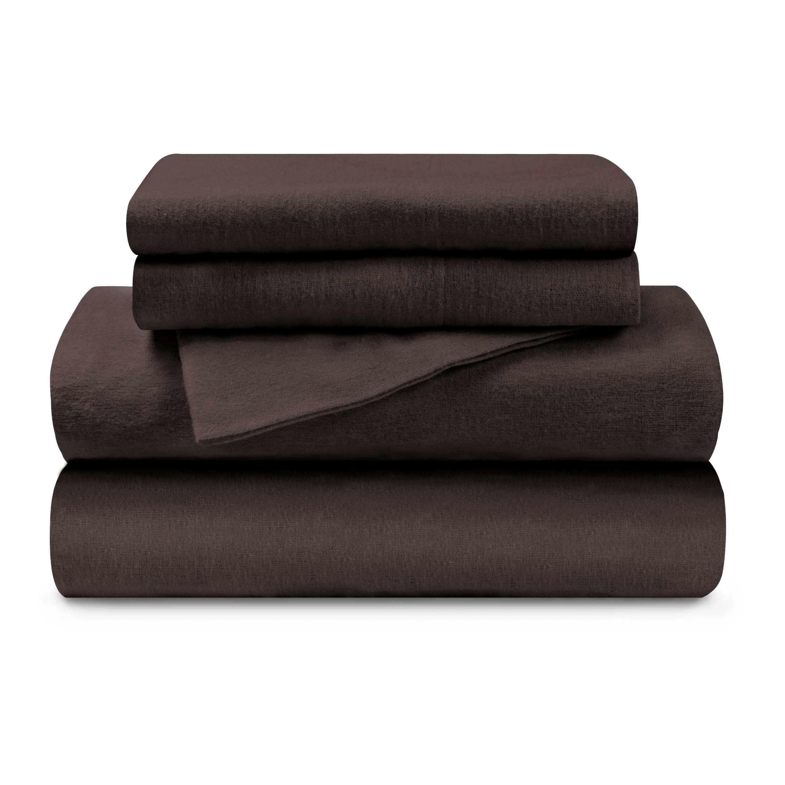 Cotton Flannel Solid Deep Pocket Bed Sheet Set - Sheet Set by Superior