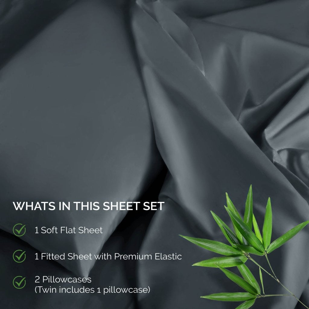 Rayon From Bamboo 300 Thread Count Solid Deep Pocket Sheet Set