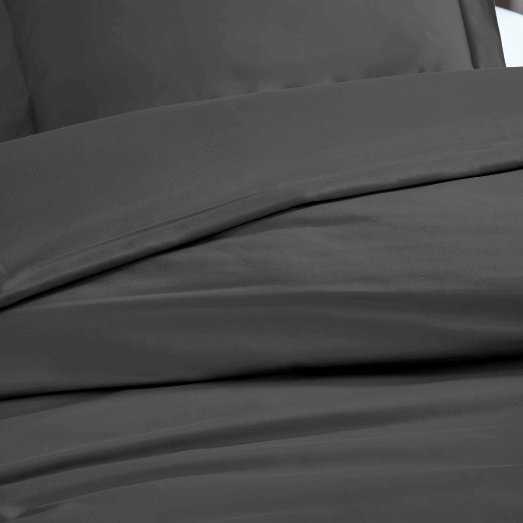 1200 Thread Count Egyptian Solid Cotton Duvet Cover Set