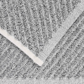 Amelia Cotton Blend Textured Diagonal Ribbed Bath Towels, Set of 2