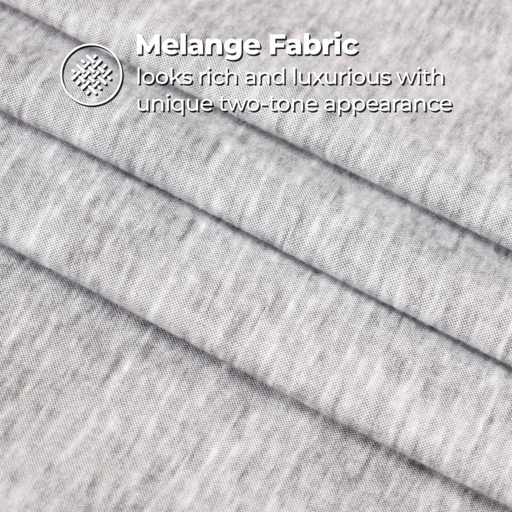 Melange Flannel Cotton Two-Toned Deep Pocket Warm Sheet Set