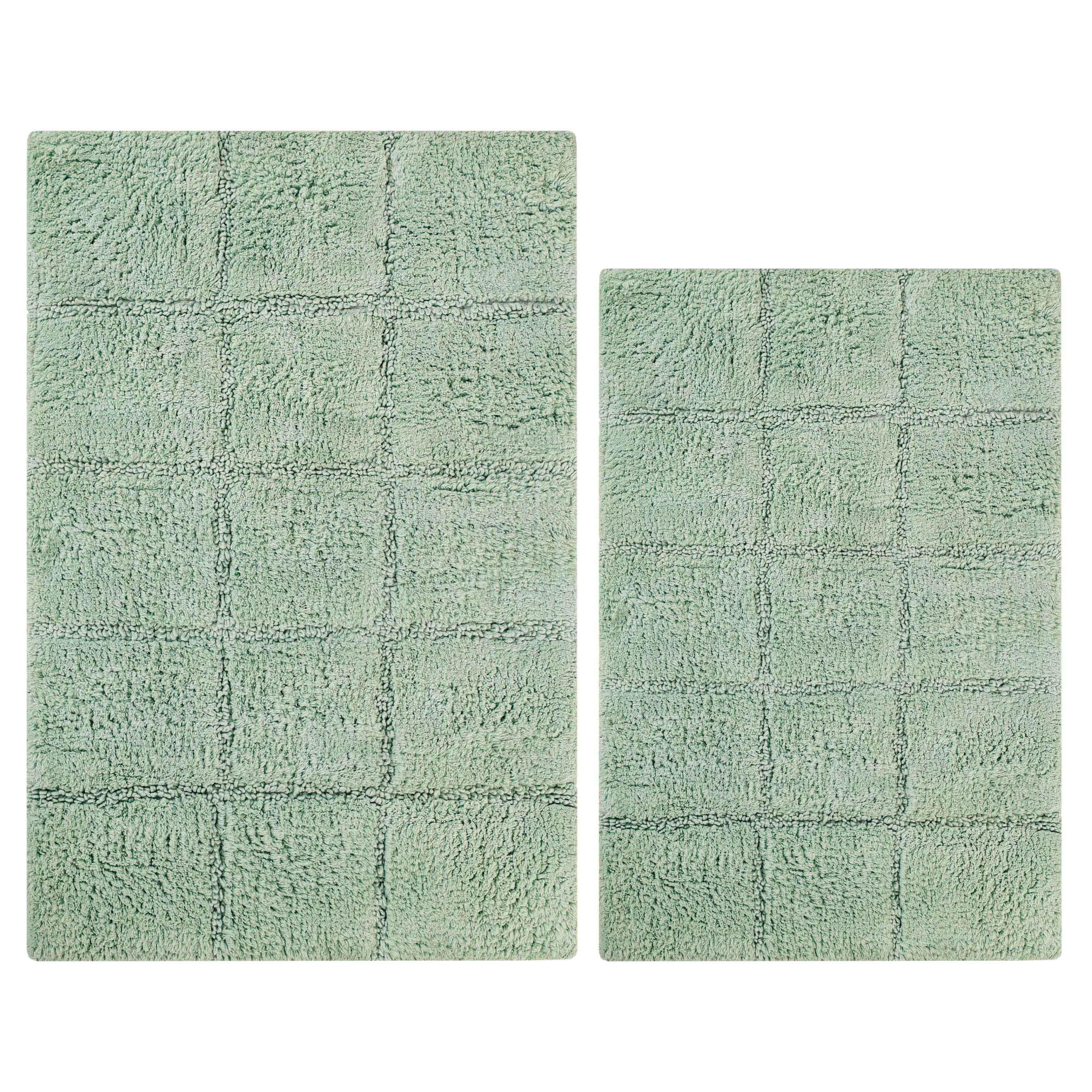 Non-Slip Washable Cotton 2 Piece Bath Rug Set - Bath Rugs by Superior