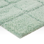 2 Piece Cotton Checkered Solid Non Slip Bath Rug Set - Bath Rugs by Superior