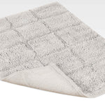 2 Piece Cotton Checkered Solid Non Slip Bath Rug Set - Bath Rugs by Superior