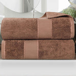 Niles Egyptian Giza Cotton Plush Thick Absorbent Bath Sheet Set of 2 - Bath Sheet by Superior