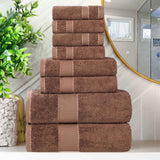 Niles Egyptian Giza Cotton Plush Heavyweight Soft 8 Piece Towel Set - Towel Set by Superior