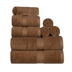 Madison Egyptian Cotton Pile Plush Heavyweight 8 Piece Towel Set - Towel Set by Superior