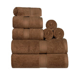 Madison Egyptian Cotton Pile Plush Heavyweight 8 Piece Towel Set - Towel Set by Superior