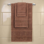 Napa Zero Twist Cotton Solid Waffle Honeycomb 3 Piece Towel Set - Towel Set by Superior