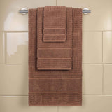 Napa Zero Twist Cotton Solid Waffle Honeycomb 3 Piece Towel Set - Towel Set by Superior