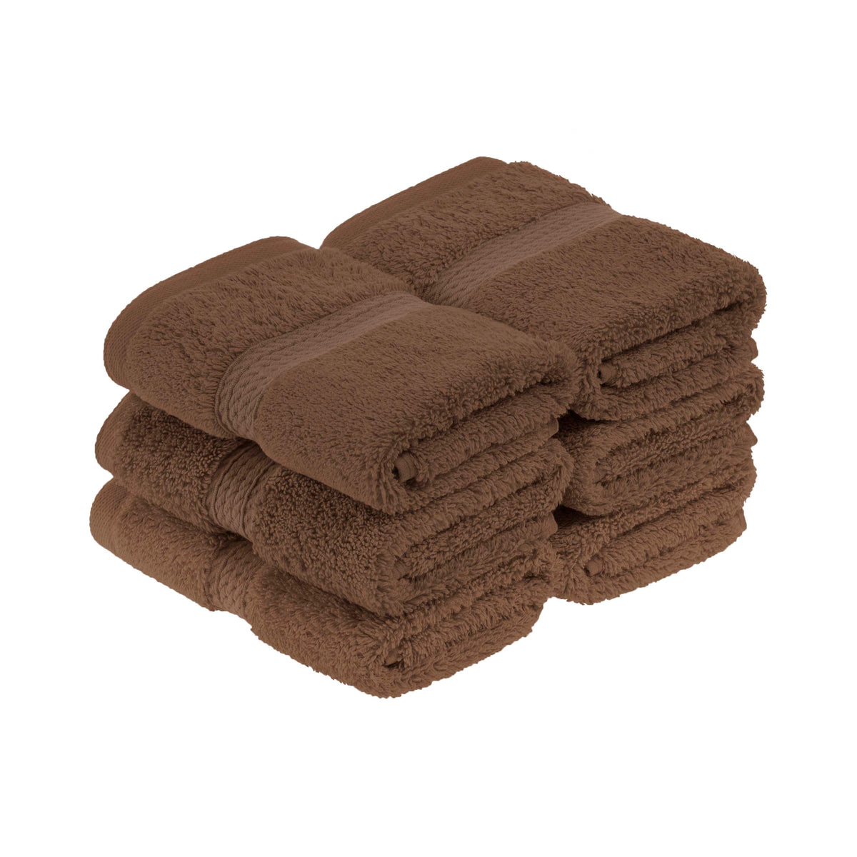 Madison Egyptian Cotton Pile Plush Heavyweight Face Towel Set of 6