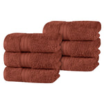 Atlas Cotton Plush Absorbent Heavyweight Luxury Hand Towel Set of 6 - Hand Towel Set by Superior