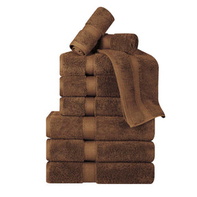 Madison Egyptian Cotton Pile Plush Heavyweight 9 Piece Towel Set