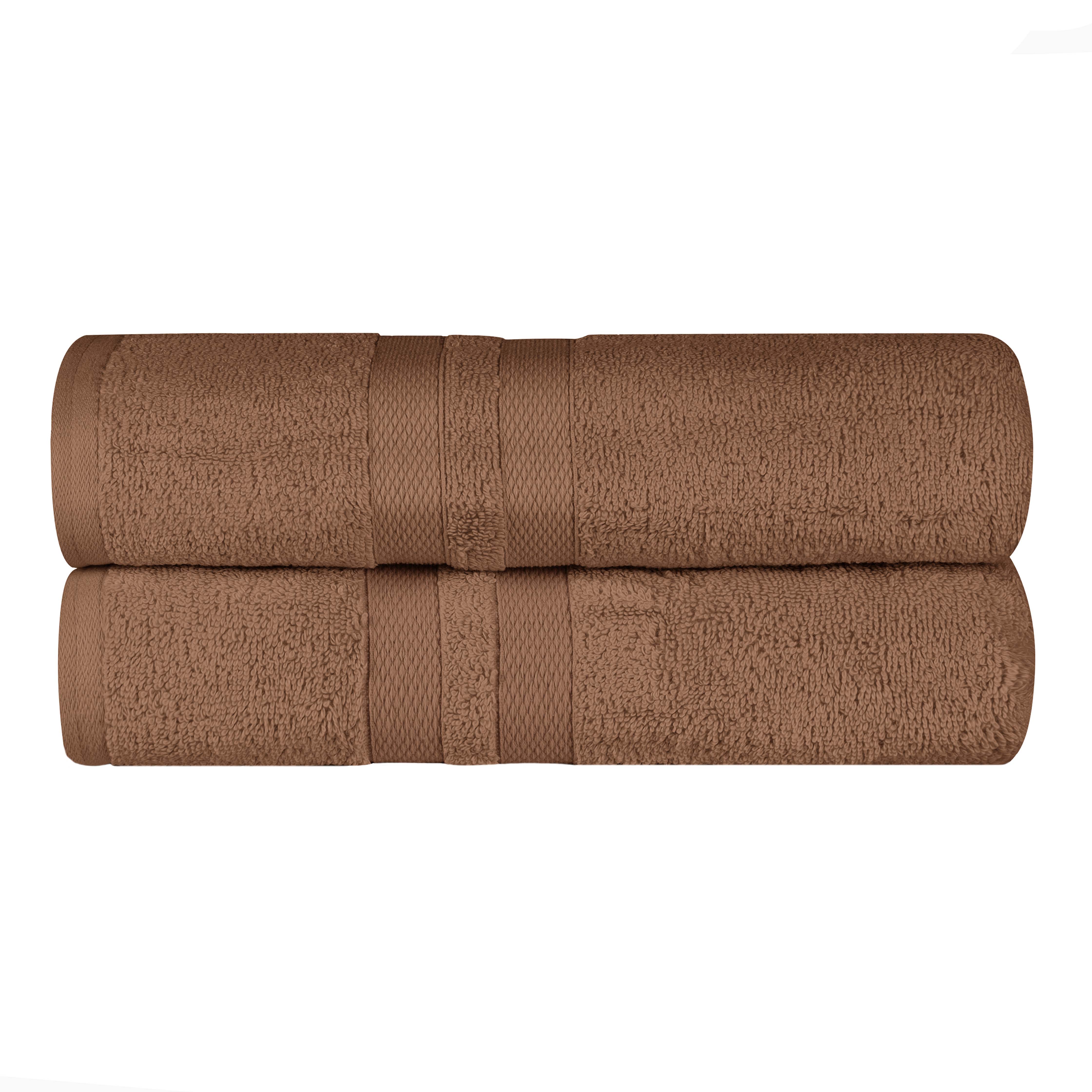 Ultra-Soft Cotton Solid Medium Weight Absorbent Bath Towel Set of 2 - Towel Set by Superior