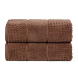 Napa Zero Twist Cotton Solid Waffle Honeycomb Bath Sheet Set of 2 - Towel Set by Superior