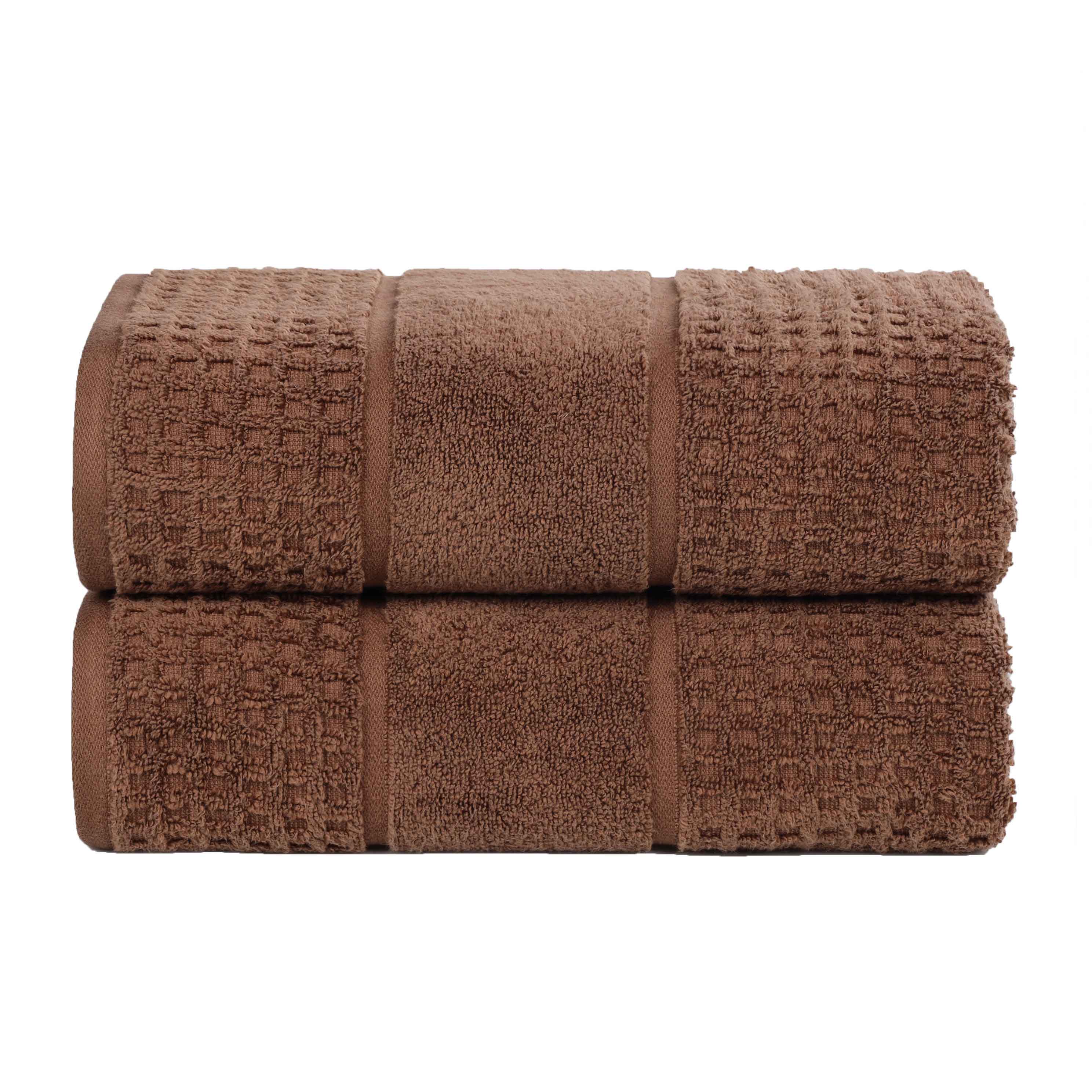 Napa Zero Twist Cotton Solid Waffle Honeycomb Bath Sheet Set of 2 - Towel Set by Superior