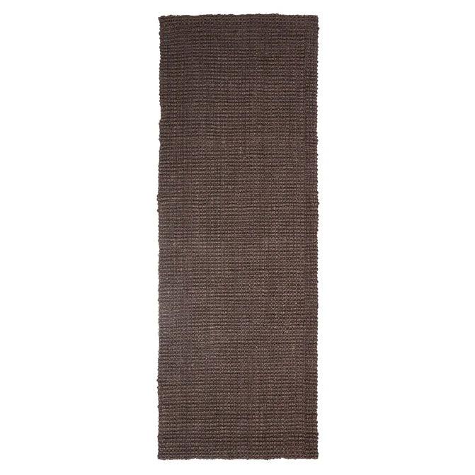 Kula Braided Jute Reversible Indoor Area Rugs Or Runner Rug - Chocolate