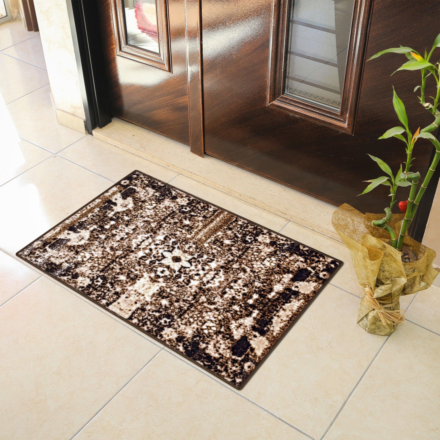 Oswell Medallion Non-Slip Washable Indoor Area Rug or Runner - Rugs by Superior - Superior 