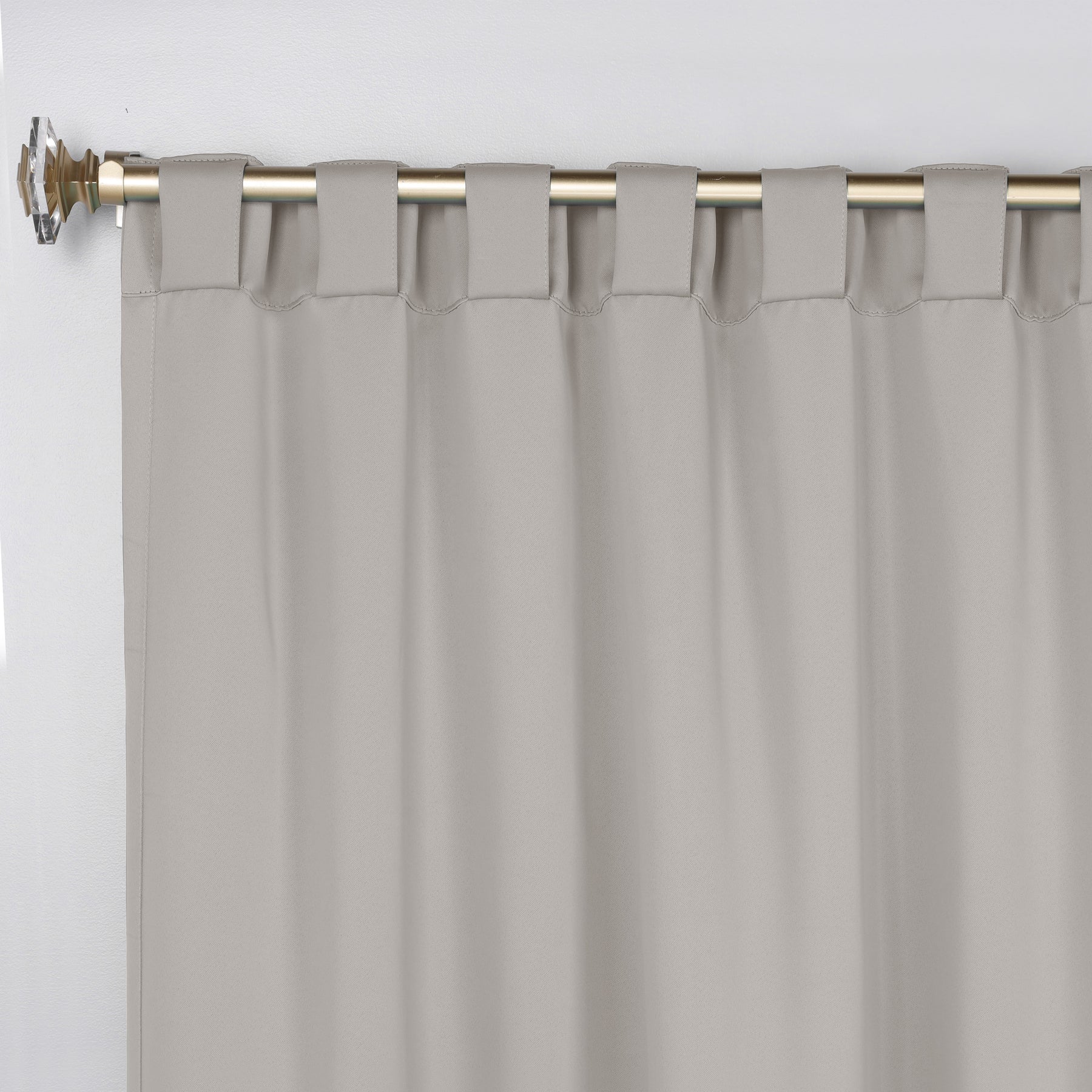 Solid Room Darkening Blackout Curtain Panels, Back Tabs, Set of 2