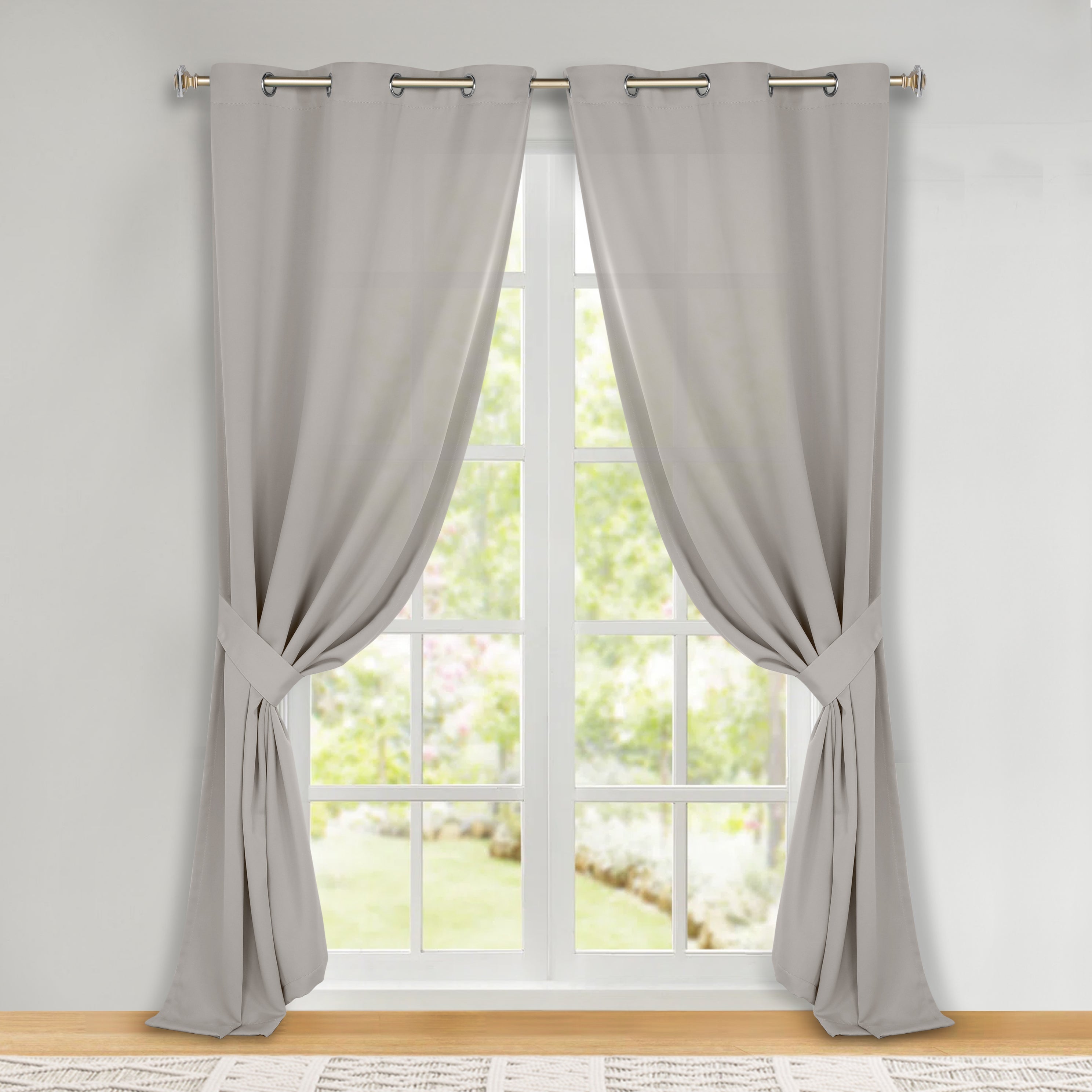 Classic Modern Solid Room Darkening Blackout Curtain Panels, Set of 2 - Blackout Curtains by Superior