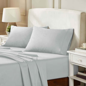 Egyptian Cotton 850 Thread Count Solid Deep Pocket Bed Sheet Set - Chrome