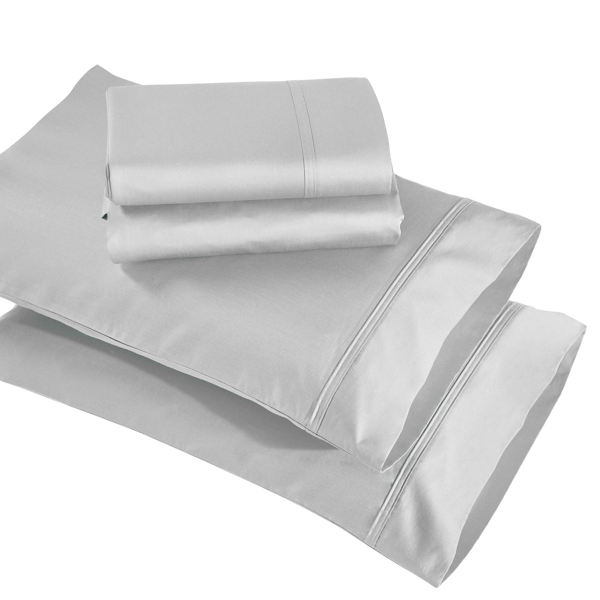 Egyptian Cotton 850 Thread Count Solid Deep Pocket Bed Sheet Set - Chrome