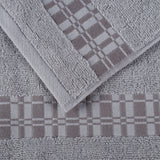 Larissa Cotton Geometric Border Bath Towel Set of 4 - Bath Towel by Superior