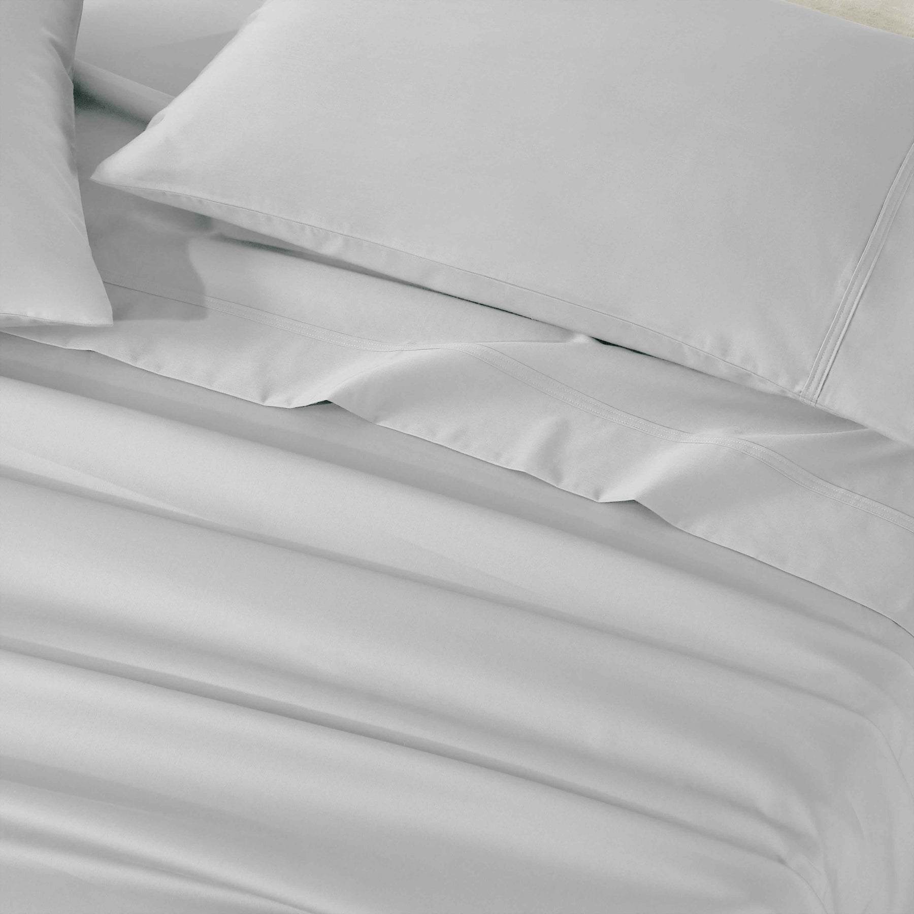 Egyptian Cotton 850 Thread Count Solid Deep Pocket Bed Sheet Set - Chrome