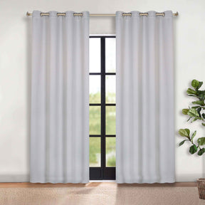 Modern Shimmer Washable Room Darkening Blackout Curtains, Set of 2