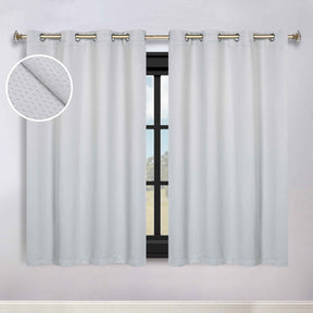 Modern Shimmer Washable Room Darkening Blackout Curtains, Set of 2