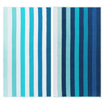 Coastal Blues Cotton Oversized 2 Piece Beach Towel Set - Beach Towel by Superior