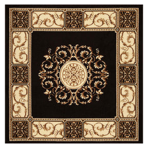 Oversized Medallion Modern Bohemian Indoor Area Rug or Runner Rug - Coffee