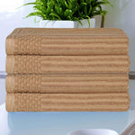 Soho Ribbed Cotton Absorbent Bath Towel Set of 4 - Bath Towel by Superior