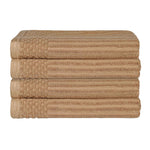 Soho Ribbed Cotton Absorbent Bath Towel Set of 4 - Bath Towel by Superior